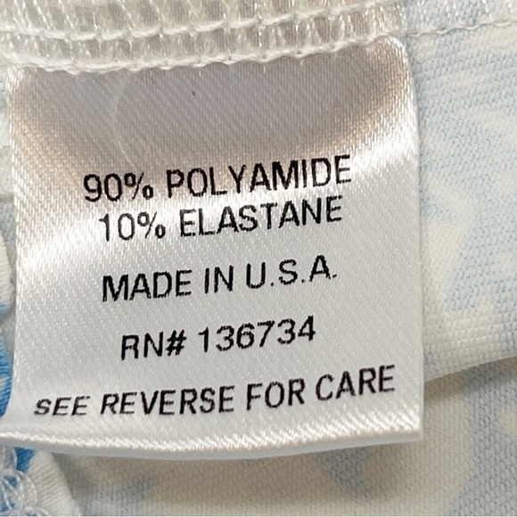 PERSIFOR Women’s Blue White Coral Print BRIE Top Tassel Back Resort Preppy Sz XS - Picture 11 of 11